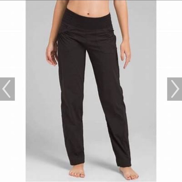 Prana Summit Pant Charcoal gray black pull in hiking lounge size Small Tall NWT - Picture 9 of 9